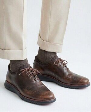 Cole Haan Men's 2.ZERØGRAND Lined Laser Wingtip Oxford